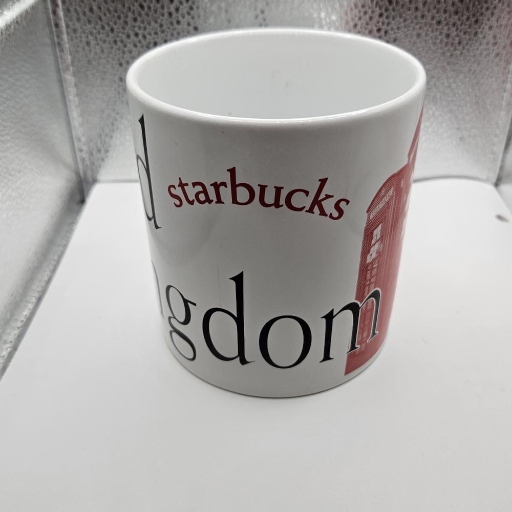 Starbucks United Kingdom City Mug Collector Series Phone Booth Red and White Mug